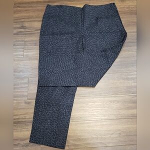 Time and Tru Animal Print Skinny Pants Size 20 Black Gray Stretch Side Zip